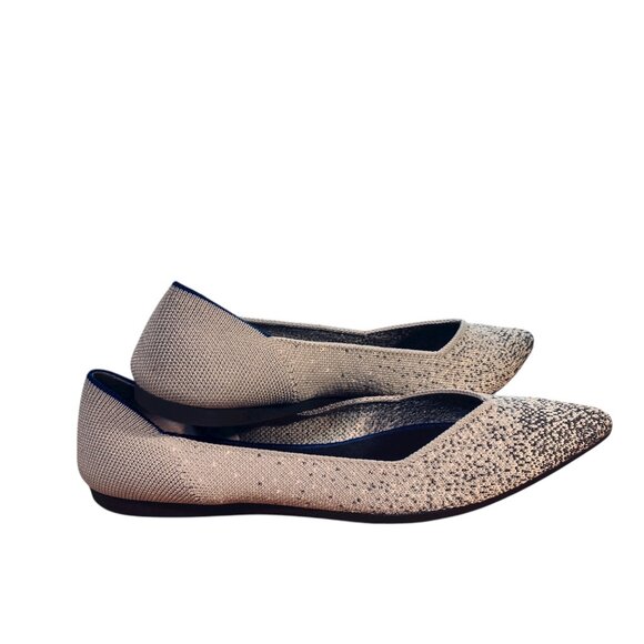 Rothy's Points Pearl Metallic Retired Size 8 - Picture 3 of 5